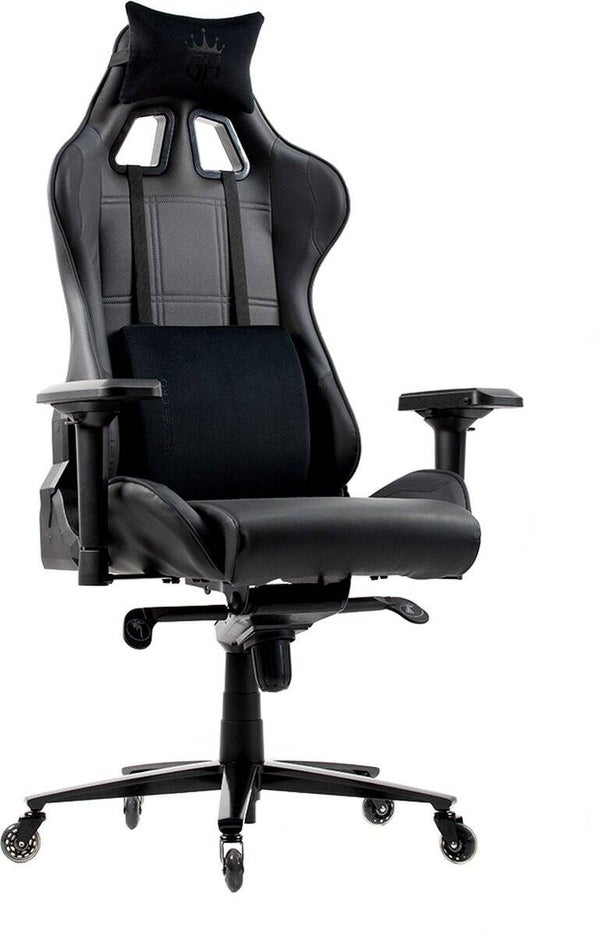 gaming stoel GAME HERO® Winner X2 LIMITED EDITION Gaming Stoel Bureaustoel 4D Armleuningen Fluwelen Memory Foam Kussens - Zwart