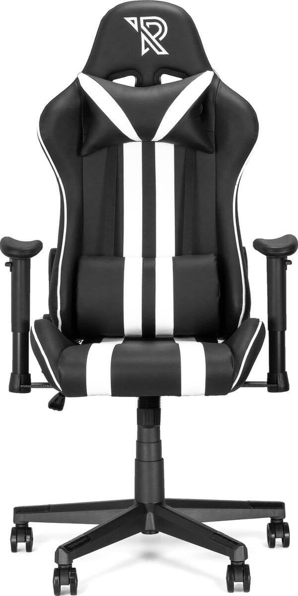 Ranqer Felix - gamestoel - gaming stoel - ergonomische bureaustoel - zwart / wit Geleverd met kussens | Volledig verstelbaar