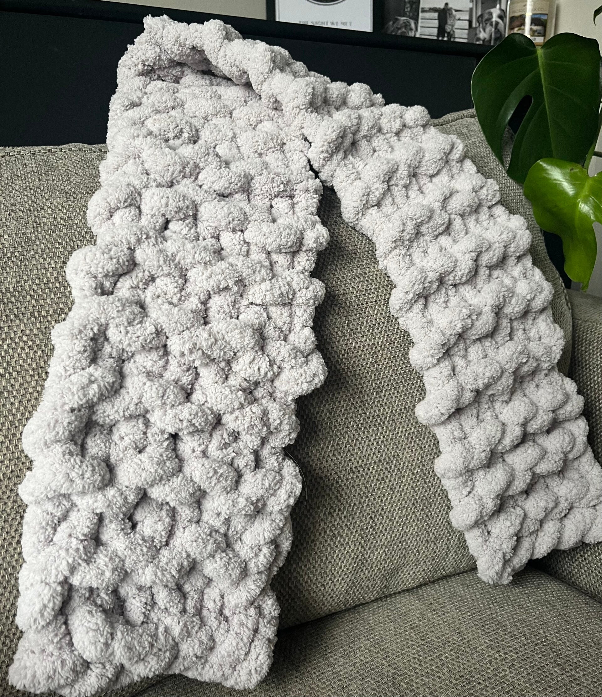 Chunky knit scarf