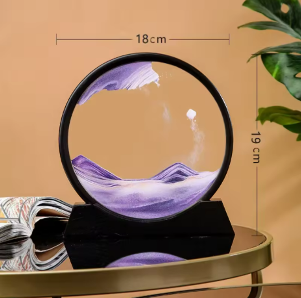 Sablier de sable mouvant 3D