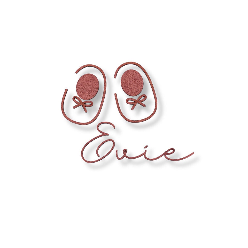 Baby schoentjes wanddecor - schattig en persoonlijk