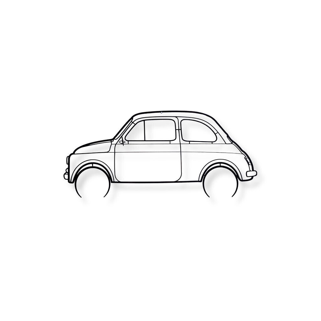 Fiat 500 wandcontour