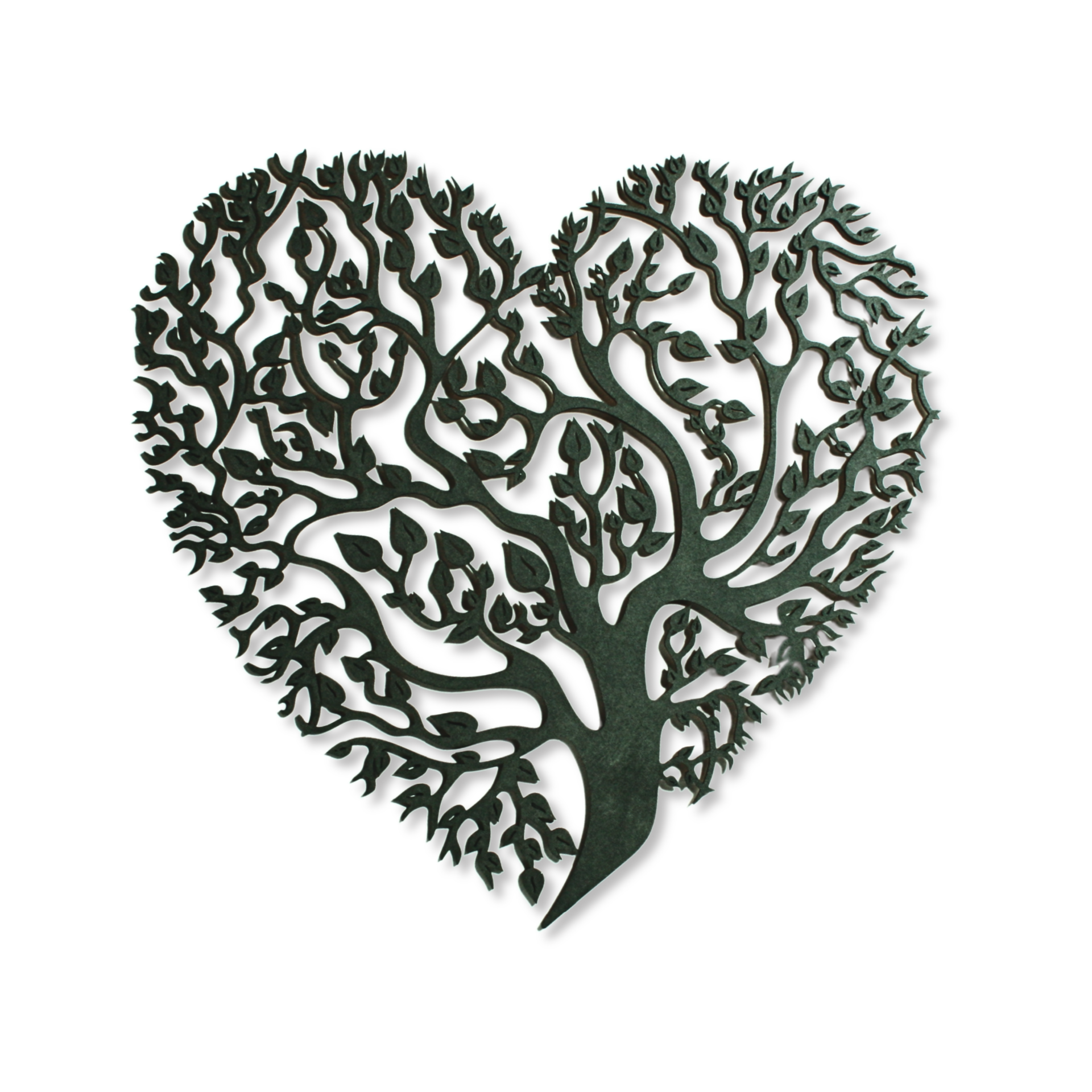 Leafheart - hout en leren wandelement