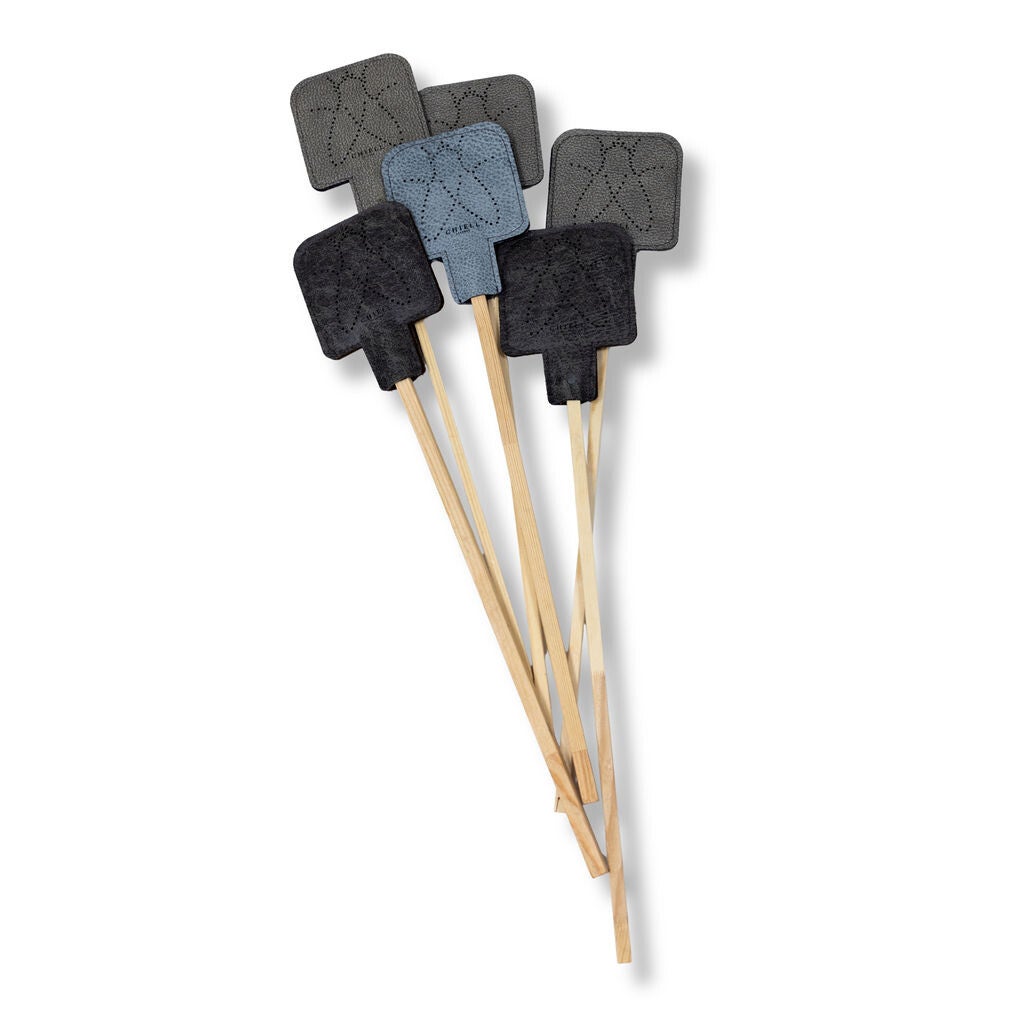 Leren vliegenmepper -  stijlvol en doeltreffend