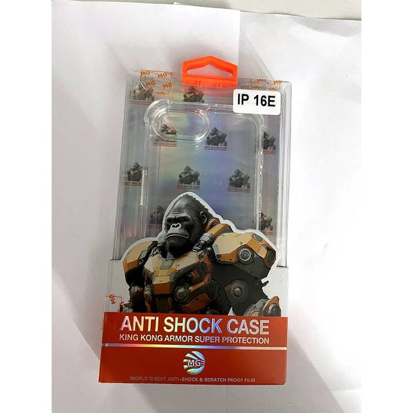 Anti Shock Case King Kong Armor - iPhone 16e (transparant)