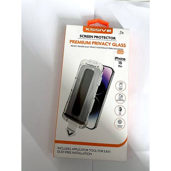 Xssive Premium Privacy Glass screenprotector - iPhone 15 Pro
