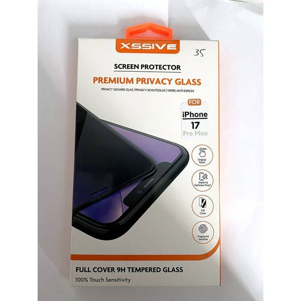 Xssive Premium Privacy Glass screenprotector - iPhone 17 Pro Max