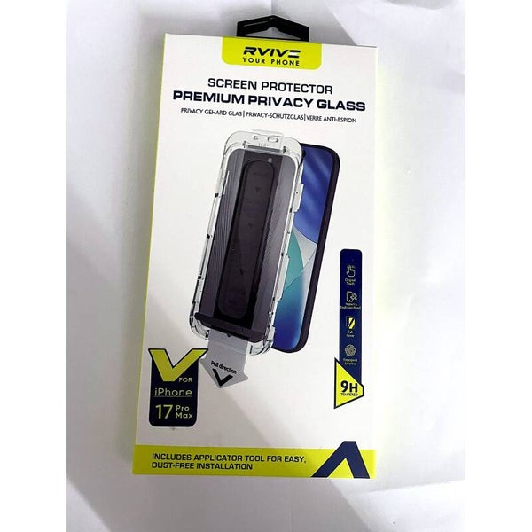 Rvive Premium Privacy Glass screenprotector - iPhone 17 Pro Max