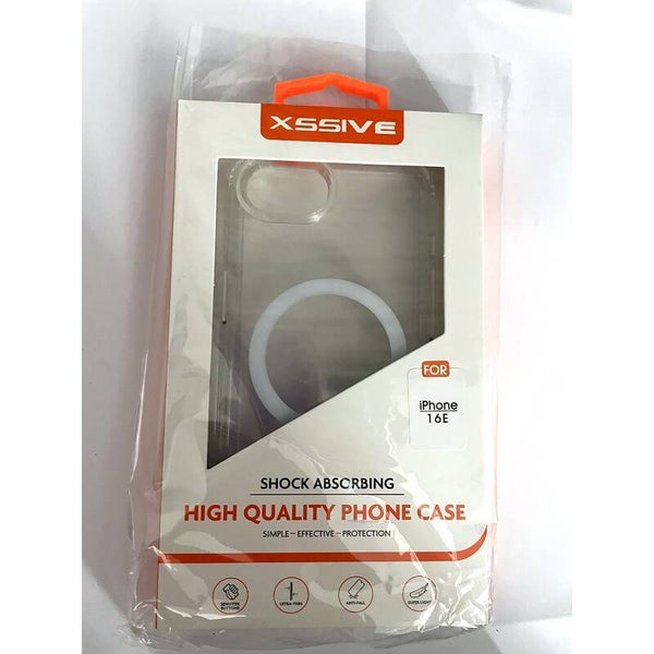Xssive Shock Absorbing Case MagSafe - iPhone 16e (transparant)