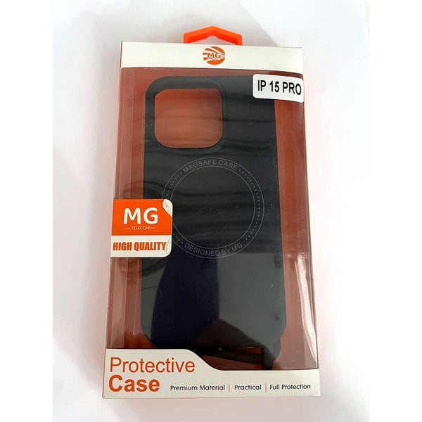 MG MagSafe Case met koord - iPhone 15 Pro (zwart)