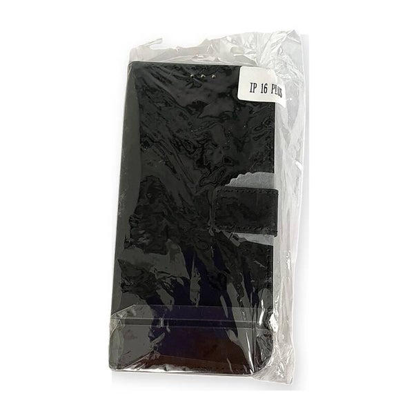 Bookcase - iPhone 16 Plus zwart