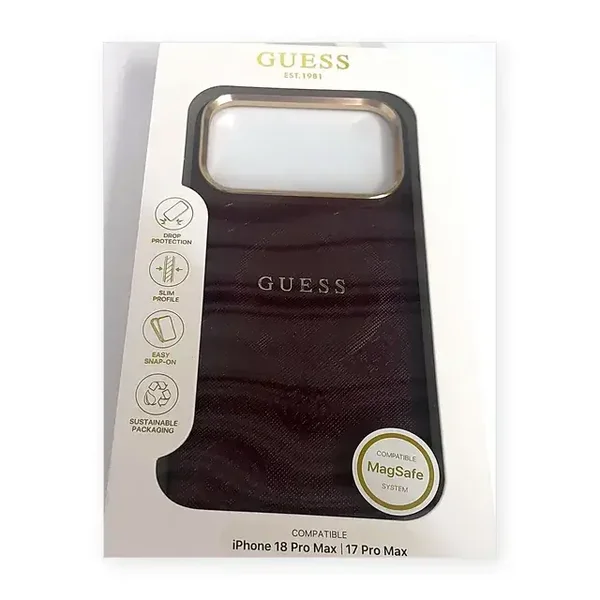 Guess MagSafe hoesje bordeaux – iPhone 17 Pro Max