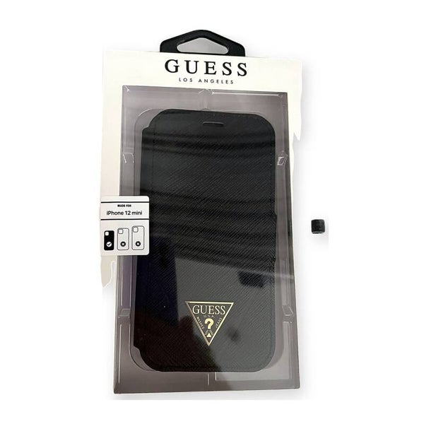 Guess Triangle Logo hoesje zwart - iPhone 12 mini