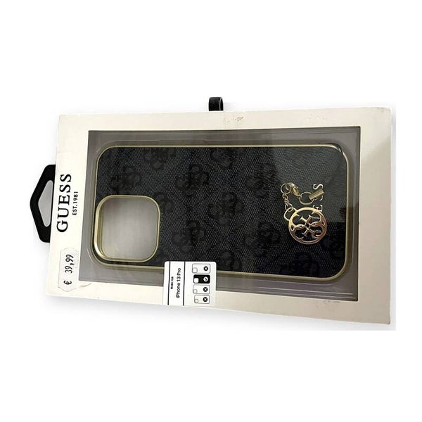 Guess 4G Charm hoesje zwart - iPhone 13 Pro