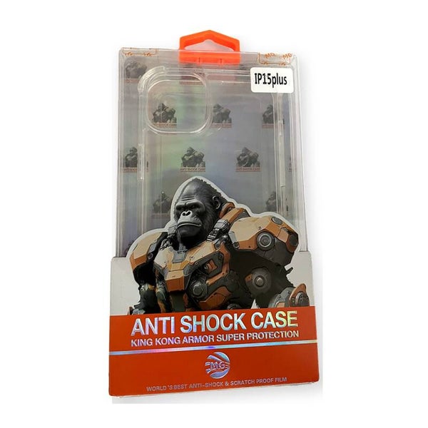 Anti Shock Case King Kong Armor - iPhone 15 Plus transparant