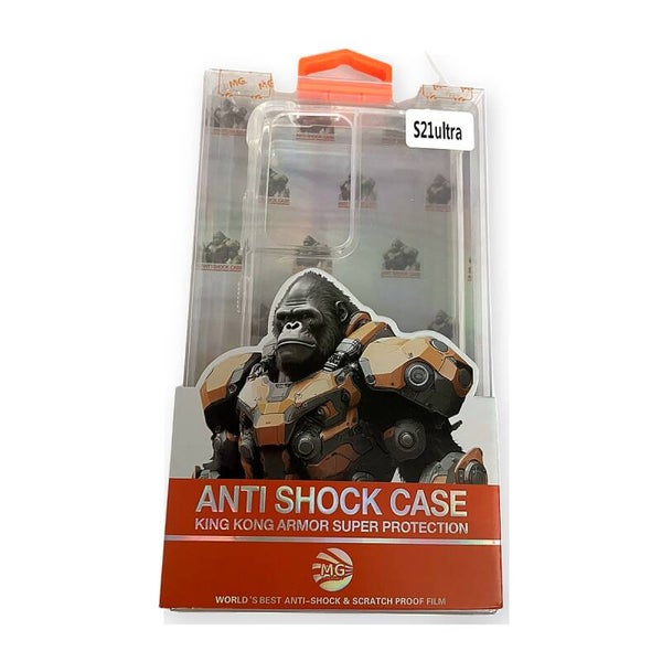 Anti Shock Case King Kong Armor - Samsung Galaxy S21 Ultra transparant