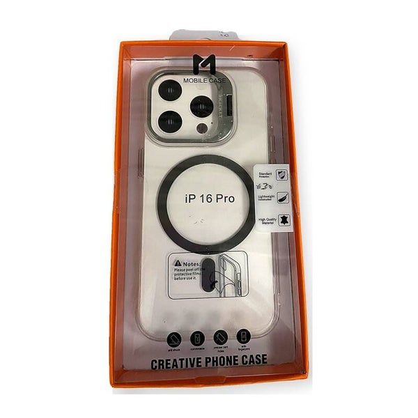 Protective Case MagSafe met standaard - iPhone 16 Pro transparant