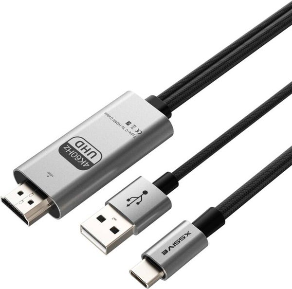 with usb a power supply usb c to hdmi cable