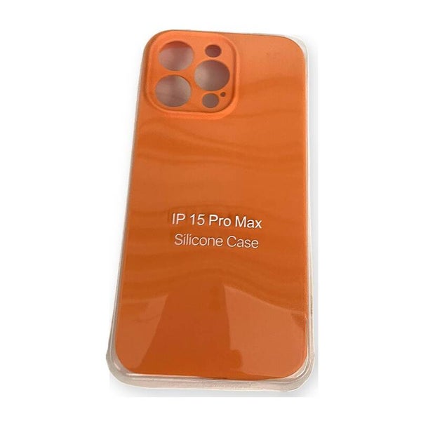 Siliconen hoesje - iPhone 15 Pro Max oranje