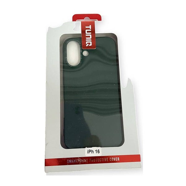 Tuniq Siliconen Case - iPhone 16 donkergroen