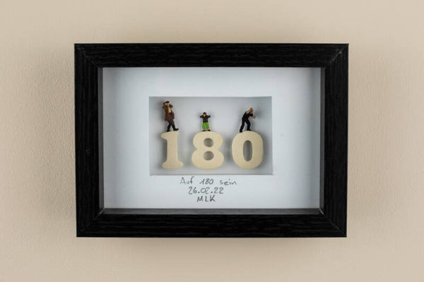 Auf 180 sein