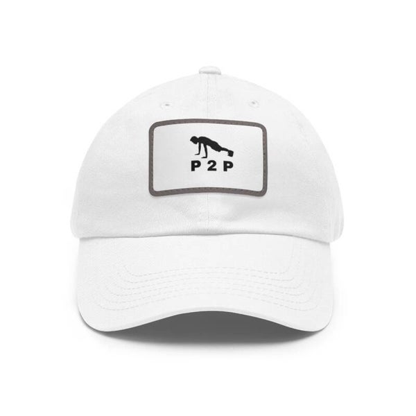 P2P DAD HAT - Leather Patch Baseball Cap