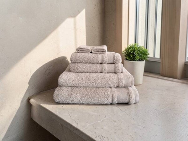 Hotelkwaliteit badlinnen set – 2 badhanddoeken, 2 handdoeken en 2 washandjes