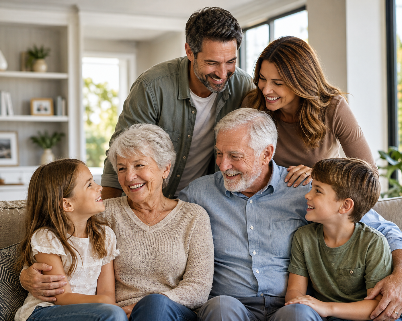 Family gathered together representing estate planning and protecting the people you love