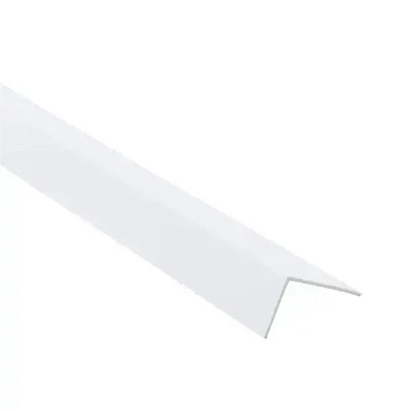 Profilo in pvc grezzo bianco L2.6m L25xSp1xH20 mm