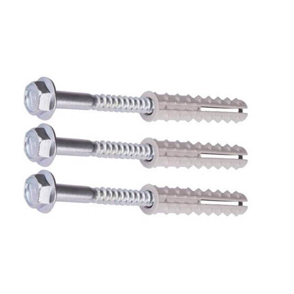Set da 3 di tasselli con viti (Vite 105 mm - Tassello 10/16 mm)