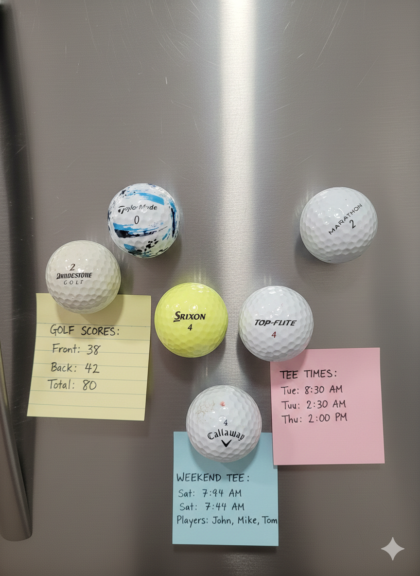 "The Ace" golf ball fridge magnet
