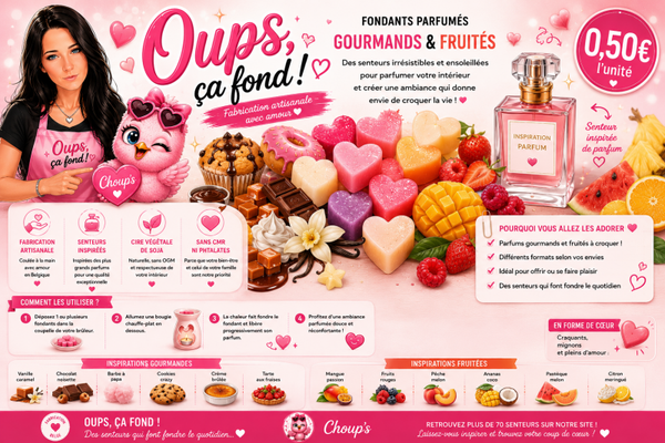 Fondants parfumés Fruités & gourmands