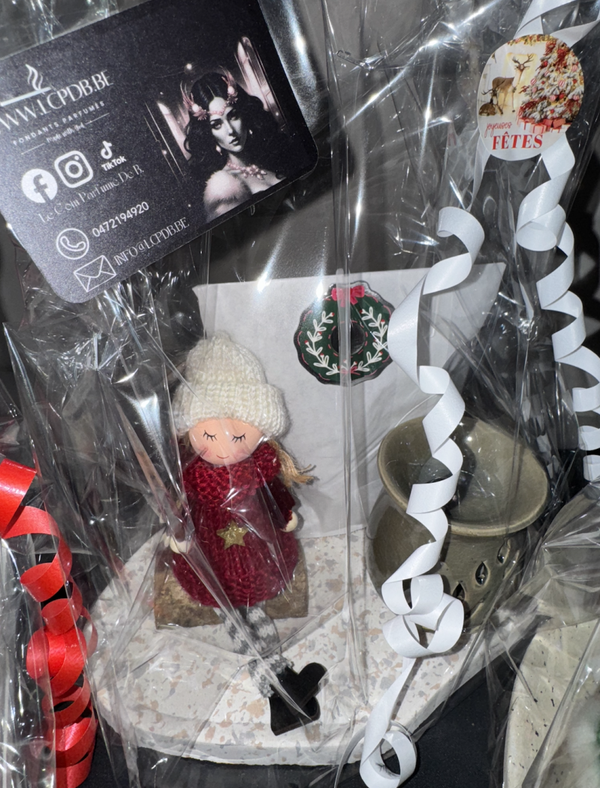 Montage Fillette de Noel Rouge