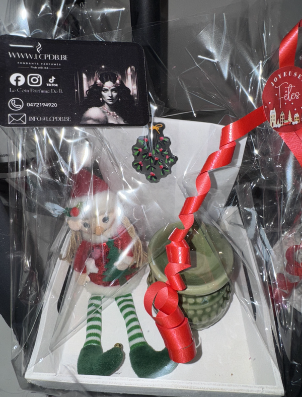 Montage Elf de Noel Pull Rouge