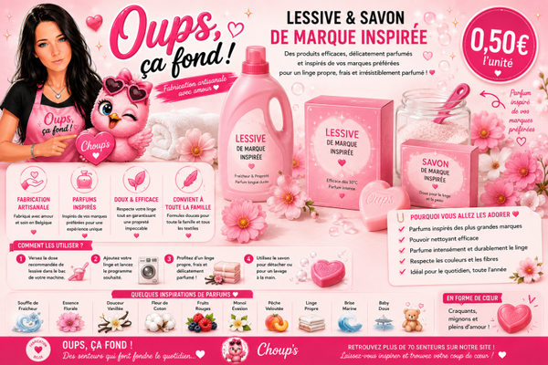 Fondants parfumés Inspiration lessive & savons