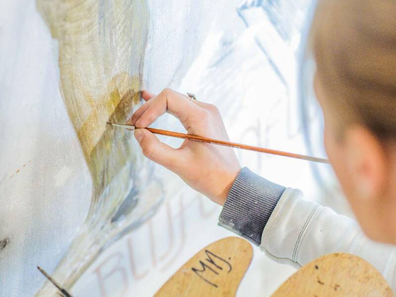 Retouchering restauratie muurschildering