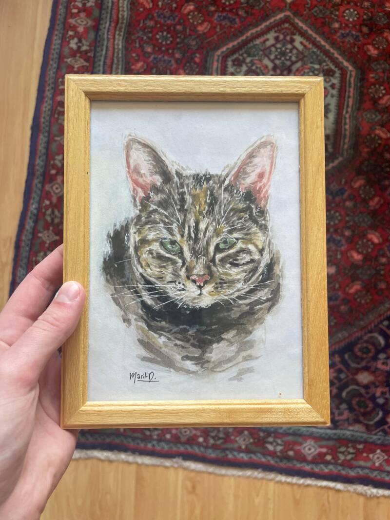 Aquarelportret dier 