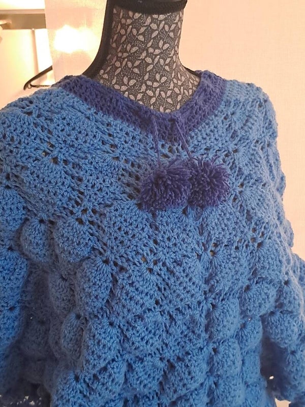 Poncho au crochet