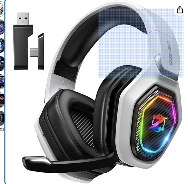 Ozeino 2.4GHz Wireless Gaming Headset for PC