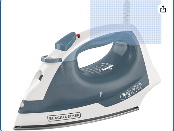 BLACK+DECKER Easy Steam Compact Iron for Clothes