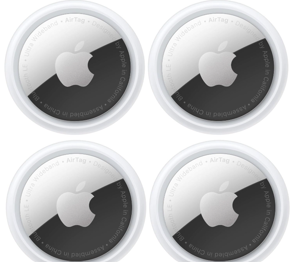 Apple AirTag Tracking Device, 4-Pack