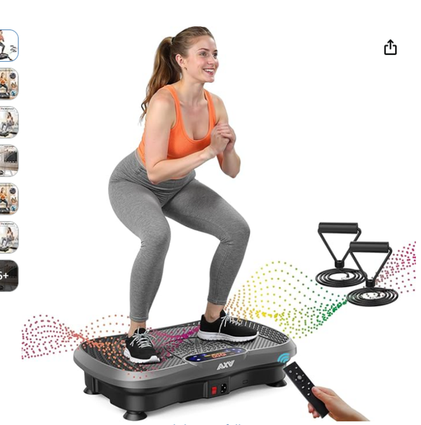 AXV Vibration Plate Fitness Platform Exercise Machine Vibrating Shaking Full Body