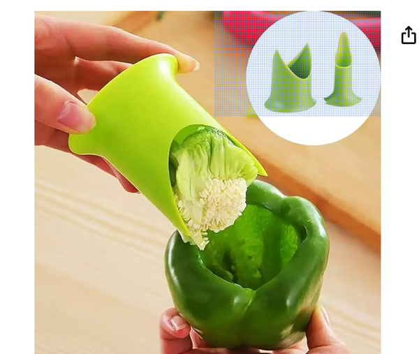2Pcs/Set Pepper Corer and Seed Remover, Efficient Tool