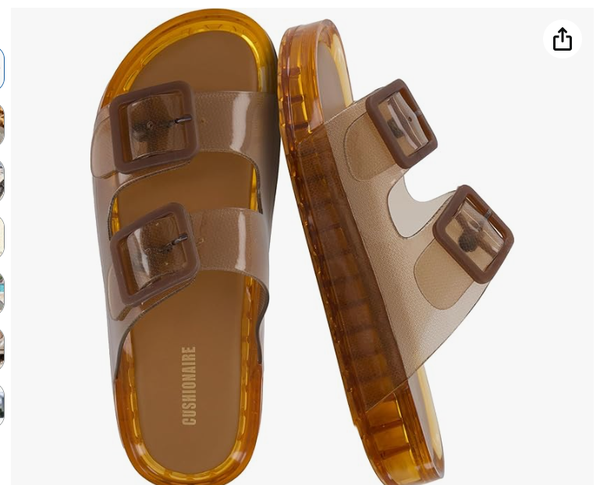 CUSHIONAIRE Pool Slides for Women