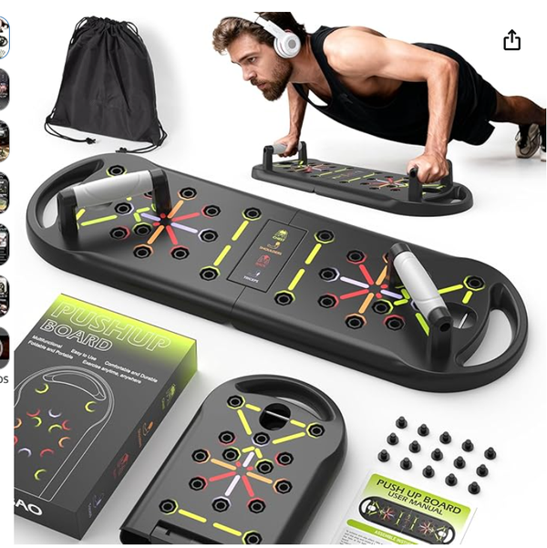 Push Up Board Fitness, Portable Pushup Board for Men