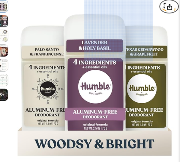 Humble Aluminum-Free Deodorant for Women & Men