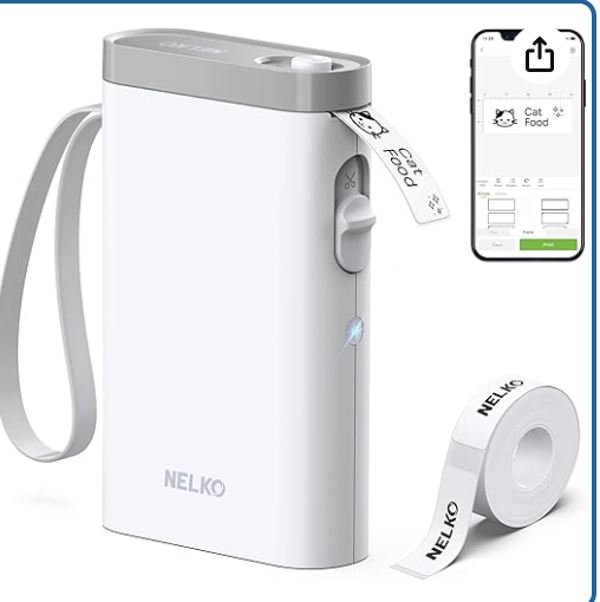 Nelko Label Maker Machine with Tape