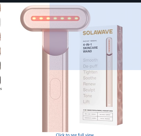 Solawave 4-in-1 Red Light Therapy Wand for Face & Neck |