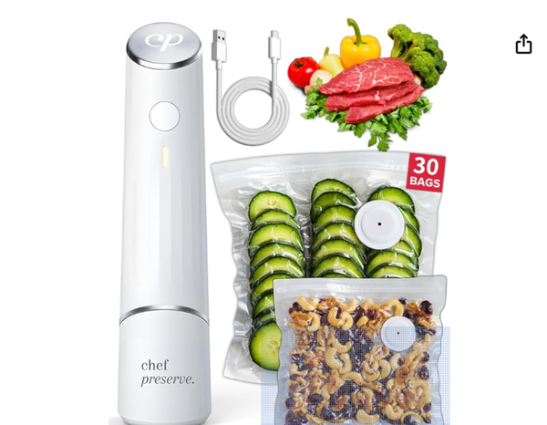Chef Preserve Compact Vacuum Sealer for Food