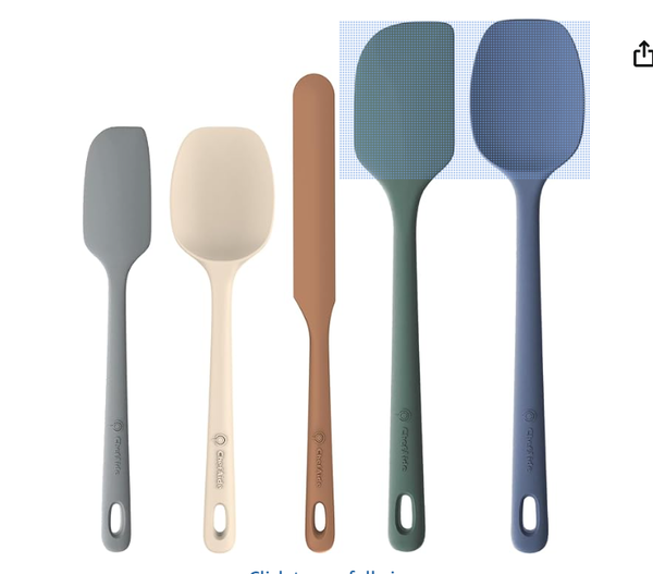 ChefAide 5 Pieces Silicone Spatula Set
